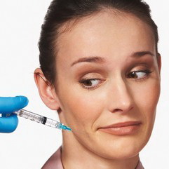 Woman Getting Botox Injection